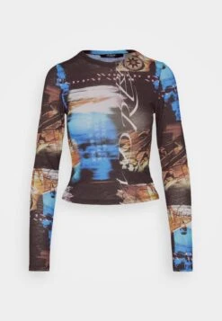 Jaded London LONG SLEEVE TISSUE SCRIBBLE DREAM PRINT - Bluzka Z Długim Rękawem - Black -sklep Next 01de927e148d4f848092c8e09d4ff057