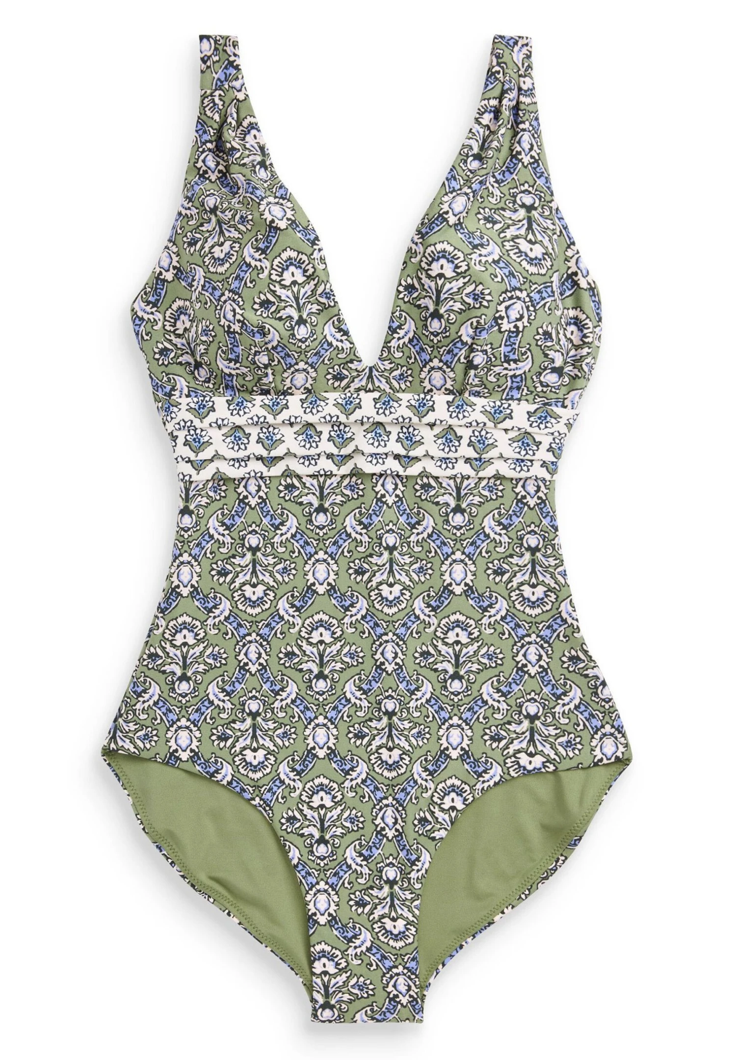 Next PLUNGE TUMMY CONTROL - Kostium Kąpielowy - Green Woodblock 5 Next PLUNGE TUMMY CONTROL - Kostium Kąpielowy - Green Woodblock - obrazek 5