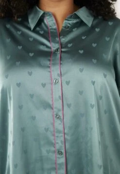 CURVE HEART BUTTON UP LONG - Piżama - Teal -sklep Next 055a1b07a3aa4e97bf679621ebd7740f
