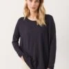 Part Two FALAPW - Bluzka Z Długim Rękawem - Dark Navy
