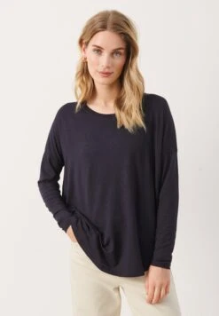 Part Two FALAPW - Bluzka Z Długim Rękawem - Dark Navy