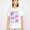 Edc By Esprit TEE - T-shirt Z Nadrukiem - White