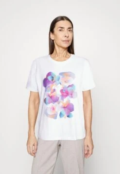Edc By Esprit TEE - T-shirt Z Nadrukiem - White