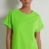 MIT KIMONO-AUFSCHLAG - T-shirt Basic - Grün - Apple Green