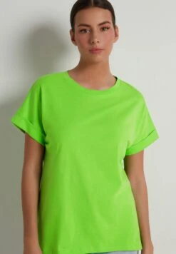 MIT KIMONO-AUFSCHLAG - T-shirt Basic - Grün - Apple Green