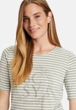 Betty Barclay RINGEL KURZARM - T-shirt Z Nadrukiem - Green White -sklep Next 0c6494f365a04711bf1c7752ac30bb0d