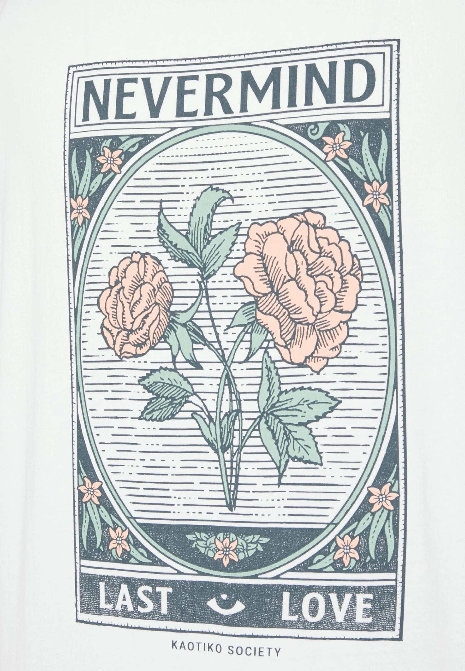 Kaotiko NEVERMIND UNISEX - T-shirt Z Nadrukiem - White 3 Kaotiko NEVERMIND UNISEX - T-shirt Z Nadrukiem - White - obrazek 3