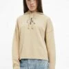 Calvin Klein Jeans MONOGRAM - Bluzka Z Długim Rękawem - Travertine