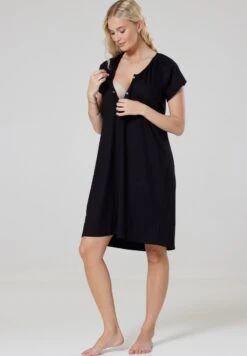 2 PAK - Koszula Nocna - Black Bordeaux Gold Coloured -sklep Next 105d7273bcb54ebfb5568ae166b81806