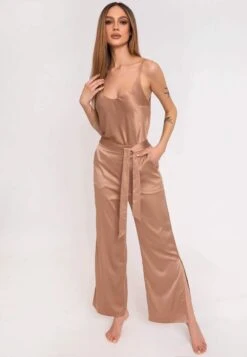 MANVI - Spodnie Od Piżamy - Light Brown