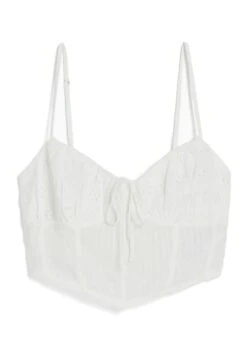 BERSHKA SWISS EMBROIDERY - CORSET - Top - White 11 BERSHKA SWISS EMBROIDERY - CORSET - Top - White -sklep Next 111fb51e1b414c34af9f6c4fdf140383