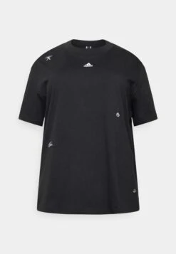 Adidas Sportswear T-shirt Z Nadrukiem - Black/white