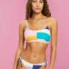 ESPRIT IM CROPTOP-STIL MIT MUSTERMIX - Góra Od Bikini - Sand