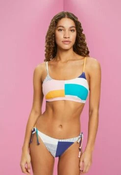 ESPRIT IM CROPTOP-STIL MIT MUSTERMIX - Góra Od Bikini - Sand