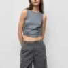 PULL & BEAR BERMUDA - Szorty - Dark Grey