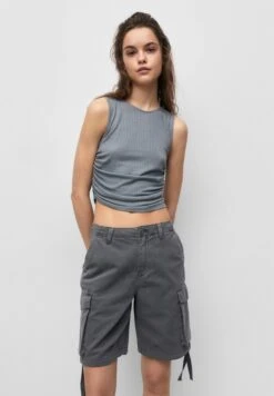 PULL & BEAR BERMUDA - Szorty - Dark Grey