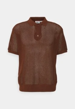 Obey Clothing ROLLING BUTTON UP UNISEX - Koszulka Polo - Sepia -sklep Next 17c1d3080f3d4c7d9cf7496fe78225ca