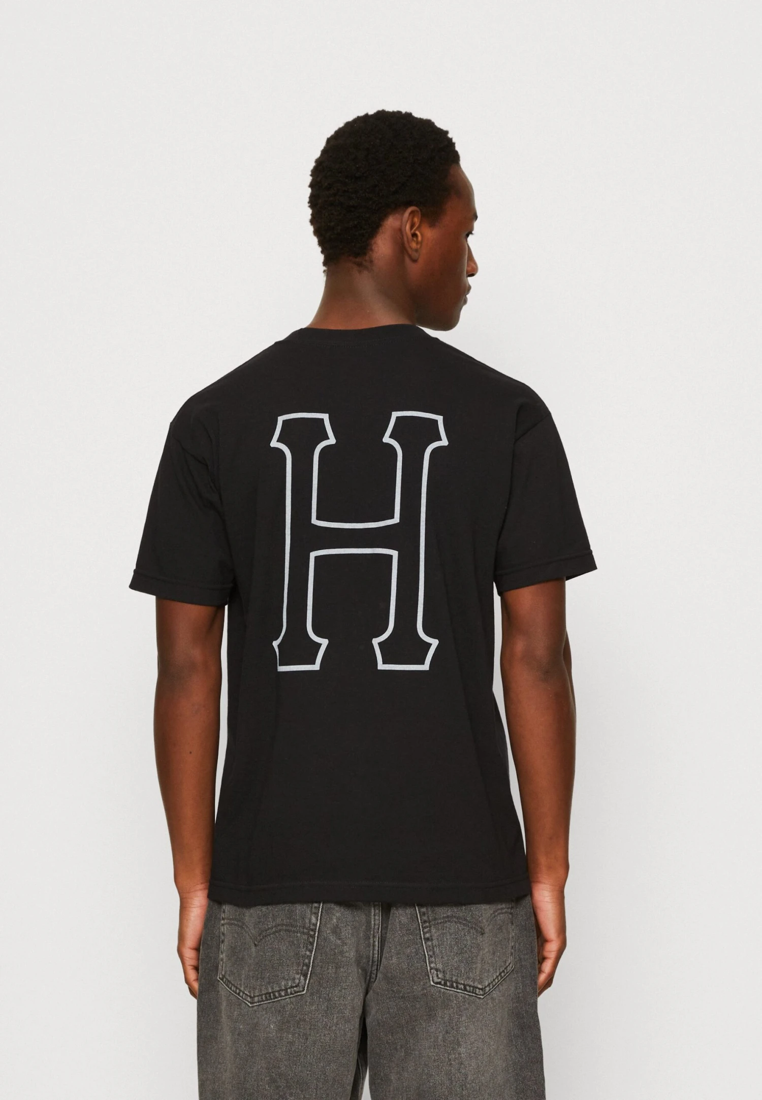 HUF SET TEE UNISEX - T-shirt Z Nadrukiem - Black 1 HUF SET TEE UNISEX - T-shirt Z Nadrukiem - Black