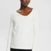 ESPRIT NEW NCKLNE - Bluzka Z Długim Rękawem - Off White