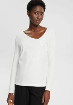 ESPRIT NEW NCKLNE - Bluzka Z Długim Rękawem - Off White