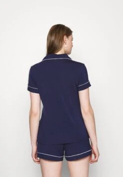 Anna Field BUTTON THROUGH PJ SET - Piżama - Blue/white -sklep Next 1ad8c0bfd79e4306923630834c916023