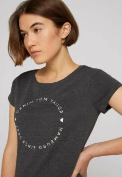 TOM TAILOR Denim T-shirt Z Nadrukiem - Grey White -sklep Next 1ae265b650b5438dba22b626464bc024