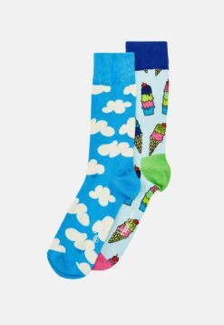 Happy Socks SUNNY DAY SOCKS GIFT SET UNISEX 2 PACK - Skarpety - Blue