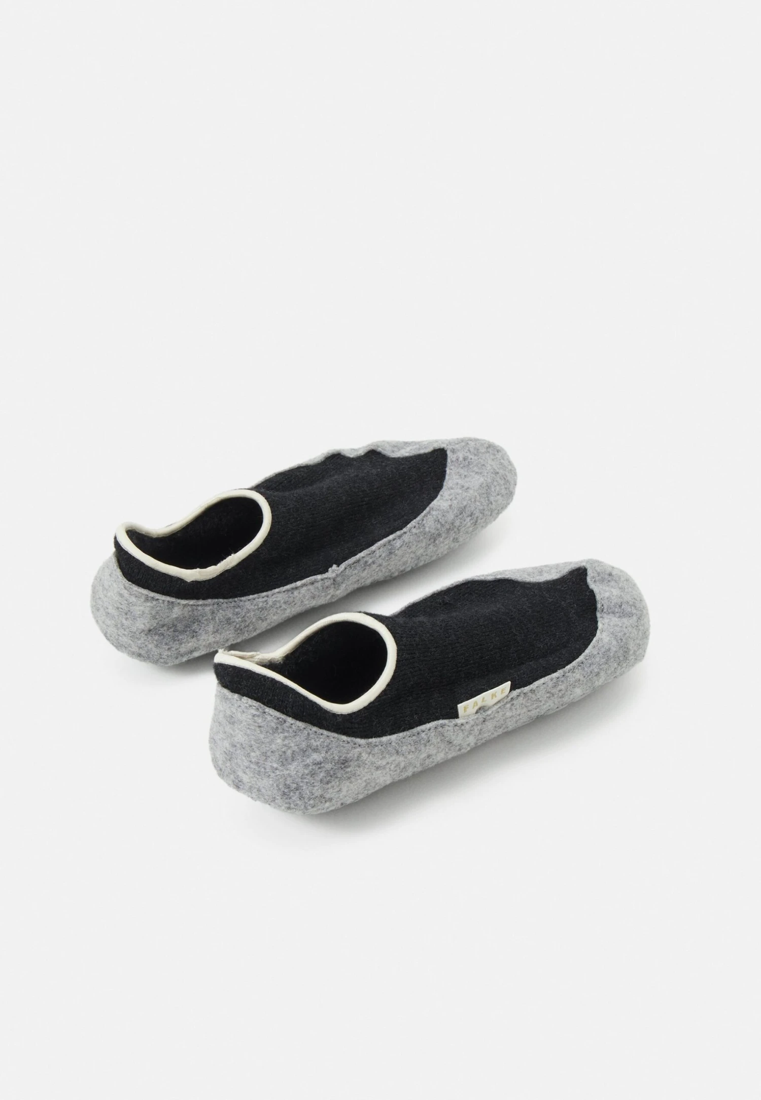 Falke COSYSHOE SLIPPERS VIRGIN GRIP - Skarpety - Anthra Melange 2 Falke COSYSHOE SLIPPERS VIRGIN GRIP - Skarpety - Anthra Melange - obrazek 2