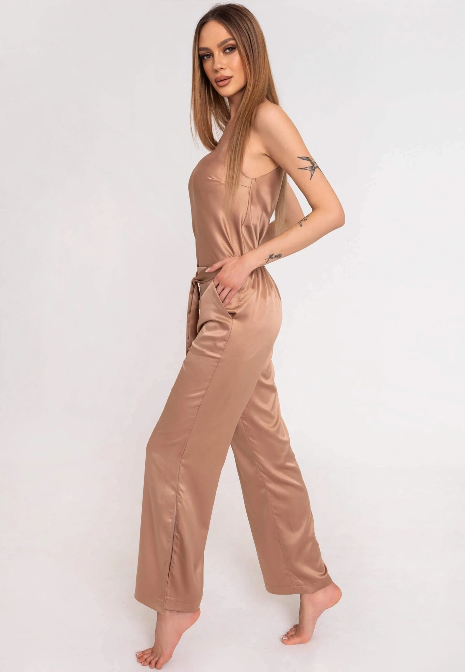 MANVI - Spodnie Od Piżamy - Light Brown 10 MANVI - Spodnie Od Piżamy - Light Brown - obrazek 10