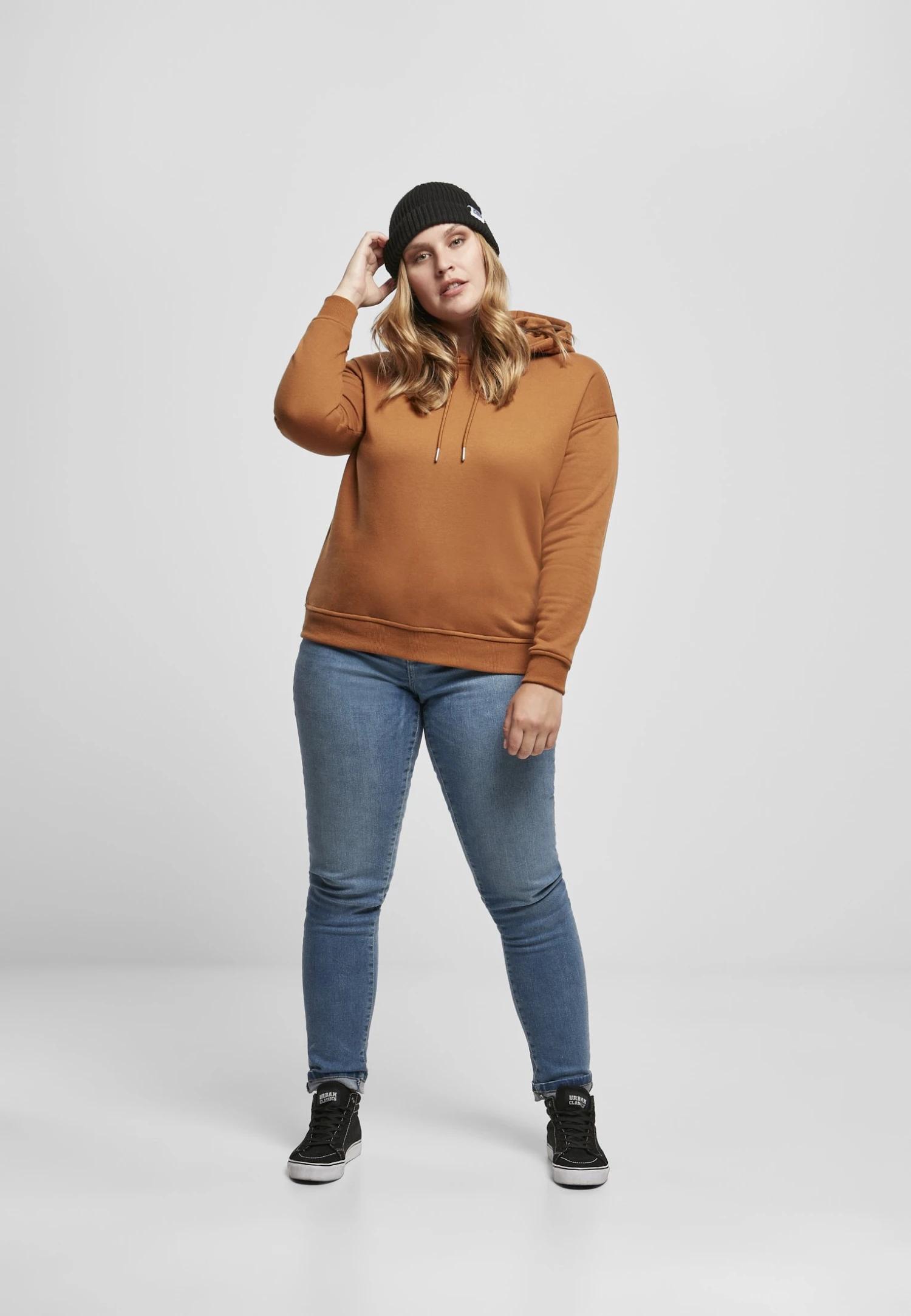 URBAN CLASSICS LADIES HOODY - Bluza Z Kapturem - Toffee 2 URBAN CLASSICS LADIES HOODY - Bluza Z Kapturem - Toffee - obrazek 2