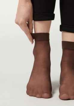 Calzedonia SHEER 20 DEN - Skarpety - Moka