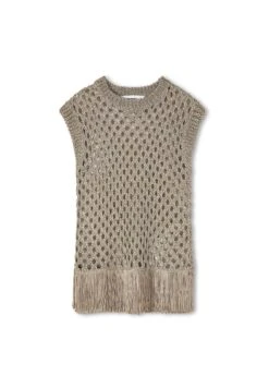 Ipekyol REGULAR FIT SHINY TEXTURED - T-shirt Basic - Natural -sklep Next 287e14375a7f4708bdc597dc09421ef3