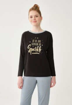 CREW NECK LONG SLEEVE - Piżama - Navy -sklep Next 29f8289a68fe4aecb03784548b6bbd17