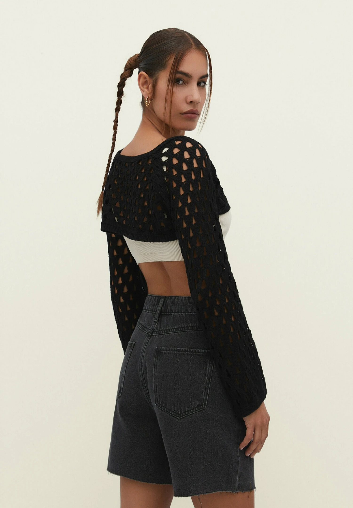 Stradivarius BERMUDA - Szorty Jeansowe - Dark Grey 3 Stradivarius BERMUDA - Szorty Jeansowe - Dark Grey - obrazek 3