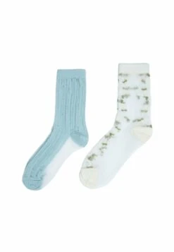 Stradivarius 2 PACK OF SEMI-SHEER - Skarpety - Green -sklep Next 2c902768d6c14a6fb33bdfa6b379d3dd