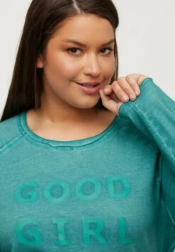 Ulla Popken GOOD GIRL GANG - Bluza - Turquoise -sklep Next 2e1eda18b78e4a038aa0129d5810e4cf