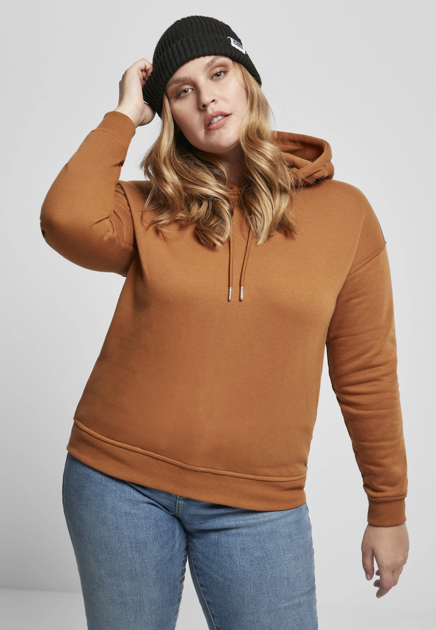 URBAN CLASSICS LADIES HOODY - Bluza Z Kapturem - Toffee 1 URBAN CLASSICS LADIES HOODY - Bluza Z Kapturem - Toffee