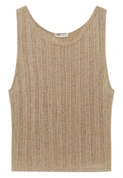 PULL & BEAR SLEEVELESS CUTWORK - Top - Ochre -sklep Next 30aa1a946c5944f981df209512563d01