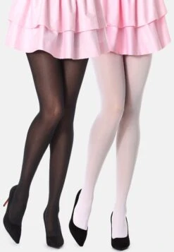 WEIBLICH - Rajstopy - Black White