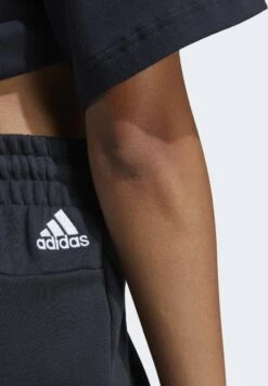 Adidas Sportswear ESSENTIALS LINEAR FRENCH - Szorty - Black/white -sklep Next 370817455ba54ee691186cb254eb1a16