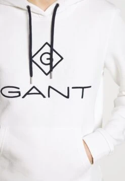 Gant LOCK UP HOODIE - Bluza Z Kapturem - Eggshell 9 Gant LOCK UP HOODIE - Bluza Z Kapturem - Eggshell -sklep Next 374e741f0db84bc0998f6c6faf021f8f