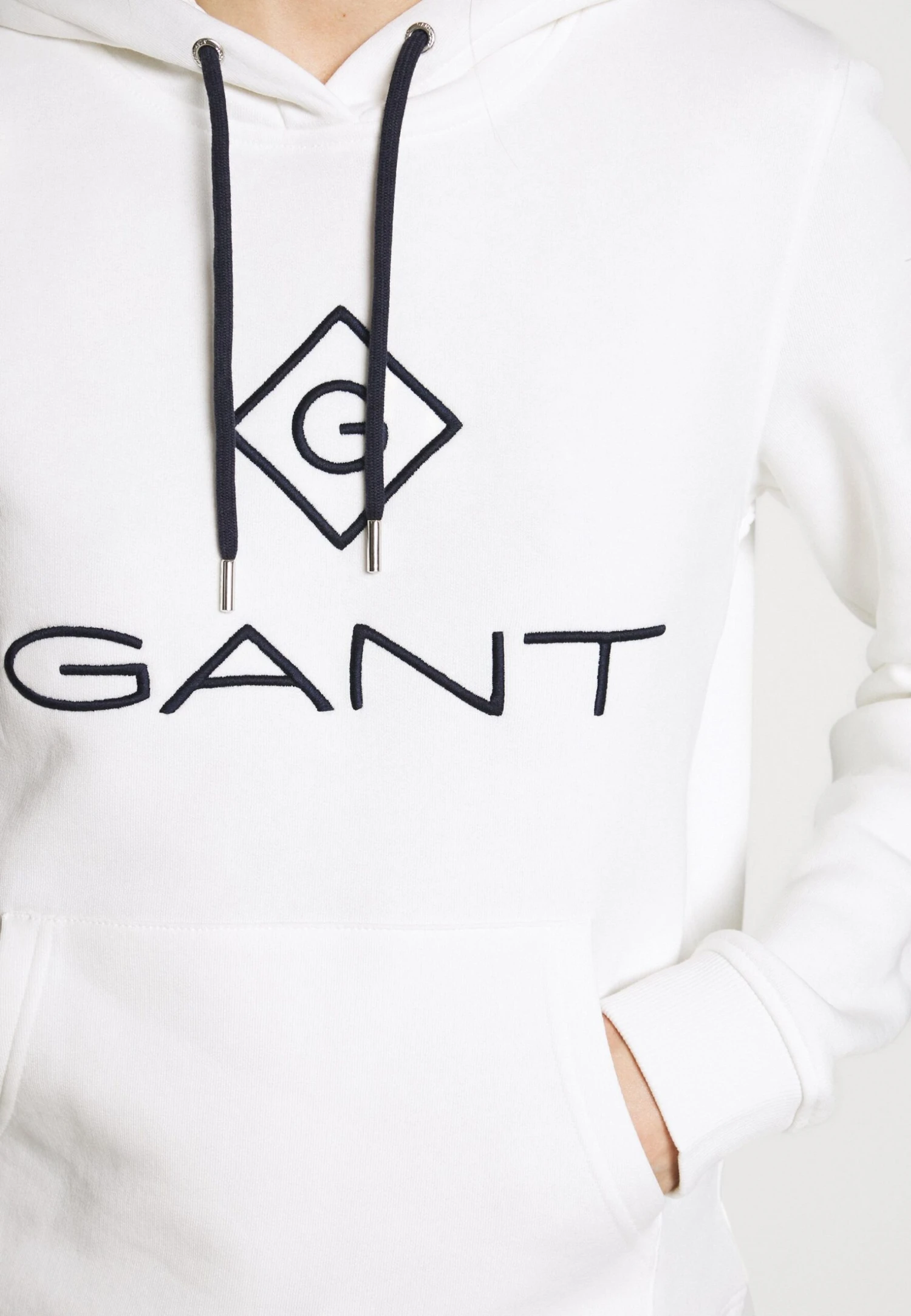 Gant LOCK UP HOODIE - Bluza Z Kapturem - Eggshell 5 Gant LOCK UP HOODIE - Bluza Z Kapturem - Eggshell - obrazek 5