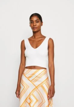 Madewell KIRSTEN VNECK SLIM TANK - Top - White