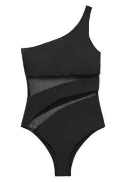 Oysho SHEER PANEL ASYMMETRIC - Kostium Kąpielowy - Black -sklep Next 39e0ae9481ed4961b01b1c376bd6f77a