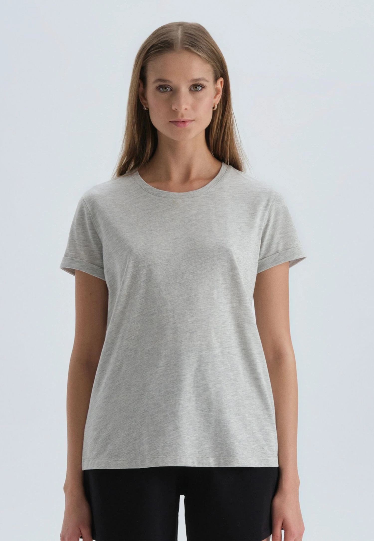 T-shirt Basic - Grey Melange 1 T-shirt Basic - Grey Melange
