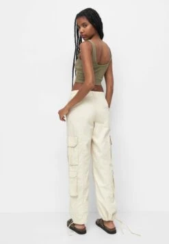 PULL & BEAR BASIC - Top - Khaki -sklep Next 3e60aac7c3df4d5f8f6f79f9b52fc4d5