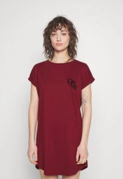 Hunkemöller NIGHTIE NECK CAPS DREAMY - Koszula Nocna - Red