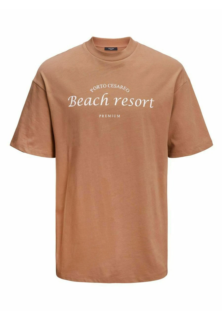 JACK&JONES Premium JPRBLAKAM OCEAN TEE UNISEX - T-shirt Z Nadrukiem - Toasted Coconut 4 JACK&JONES Premium JPRBLAKAM OCEAN TEE UNISEX - T-shirt Z Nadrukiem - Toasted Coconut - obrazek 4