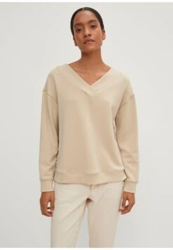 SOFTER MIT TAPE - Bluza - Beige