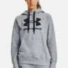 Under Armour RIVAL - Bluza Z Kapturem - Steel Medium Heather